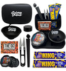 Kit Seda Piteira Slick Tubete Case Tesoura Dichavador Cuia
