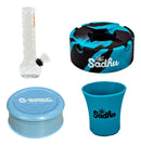 Kit Completo Com Mini Bong De Vidro + Dichavador + Cinzeiro
