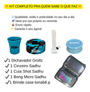 Kit Completo Com Mini Bong De Vidro + Dichavador + Cinzeiro