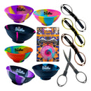 Kit Tesoura De Metal Dobrável + Cuia De Silicone Sadhu