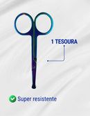 Kit Case Dichavador Slick Cuia Seda Tesoura Piteira Fitro