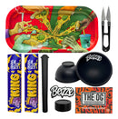 Kit Bandeja Seda Piteira Slick Tubete Tesoura Cuia