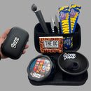 Kit Seda Piteira Slick Tubete Case Tesoura Dichavador Cuia