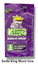 Kit 7 Packs Papel King Aromatizado Mix Sabores