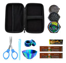 Kit Tabacaria Seda Piteira Tesoura Dichavador Cuia Slick  9.6 cm