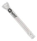 Kit 10 Piteiras Vidro Way Glass 5mm x 7cm Bocal Achatado Transparente