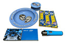 Kit Headshop Sedas Piteiras Papel Cinzeiro Alumínio Isqueiro