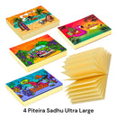 Kit Sedas Zomo + Filtro Piteira Sadhu Ultra Large + Adesivos