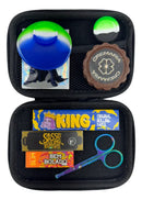 Kit Case Dichavador Slick Cuia Seda Tesoura Piteira Fitro