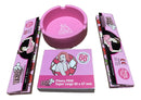 Kit Headshop Tabacaria Sedas Cinzeiro Silicone Piteira Large