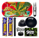 Kit Bandeja Seda Piteira Slick Tubete Tesoura Cuia