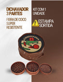 Kit Case Dichavador Slick Cuia Seda Tesoura Piteira Fitro