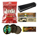 Kit Bolador Metal Filtro Aleda Seda Dichavador Piteira