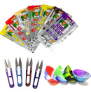 Kit Cuia De Silicone + Tesoura Bud + Seda Blunt