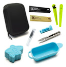 Kit Case Tesoura Seda Cuia Silicone Piteira Slick Piteira