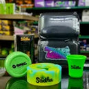 Kit Completo Com Mini Bong De Vidro + Dichavador + Cinzeiro