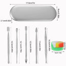 6 Pcs Kit Aço inoxidável  com recipiente de 5ml