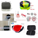 Kit Set Frascos de Silicone antiaderente com Dichavador de metal + Tesoura e Slick