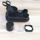 Kit Set Frascos de Silicone antiaderente com Dichavador de metal + Tesoura e Slick