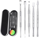 6 Pcs Kit Aço inoxidável  com recipiente de 5ml