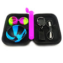 KIT 1 conjunto de recipientes de silicone antiaderentes, frascos, tesoura, tigela de silicone