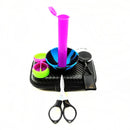 KIT 1 conjunto de recipientes de silicone antiaderentes, frascos, tesoura, tigela de silicone