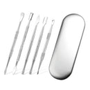 6 Pcs Kit Aço inoxidável  com recipiente de 5ml