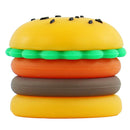 10Pcs Slick de silicone 5ml em forma de hambúrguer