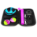 KIT 1 conjunto de recipientes de silicone antiaderentes, frascos, tesoura, tigela de silicone
