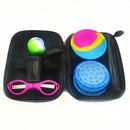 Kit 1 conjunto de recipientes de silicone antiaderentes, caixa de armazenamento de óleo