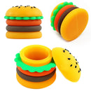 10Pcs Slick de silicone 5ml em forma de hambúrguer